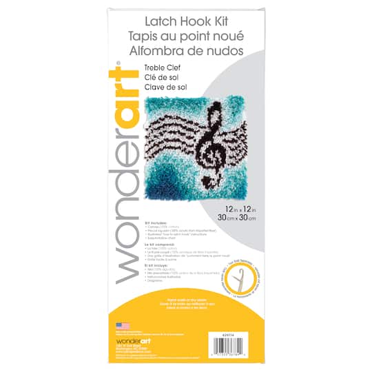 Wonderart&#xAE; Treble Clef Latch Hook Kit